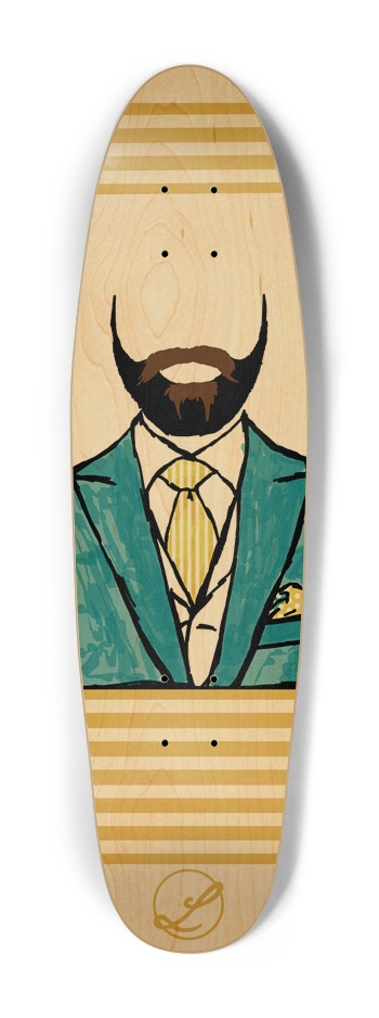 Very Fancy Beard Cruiser Skateboard