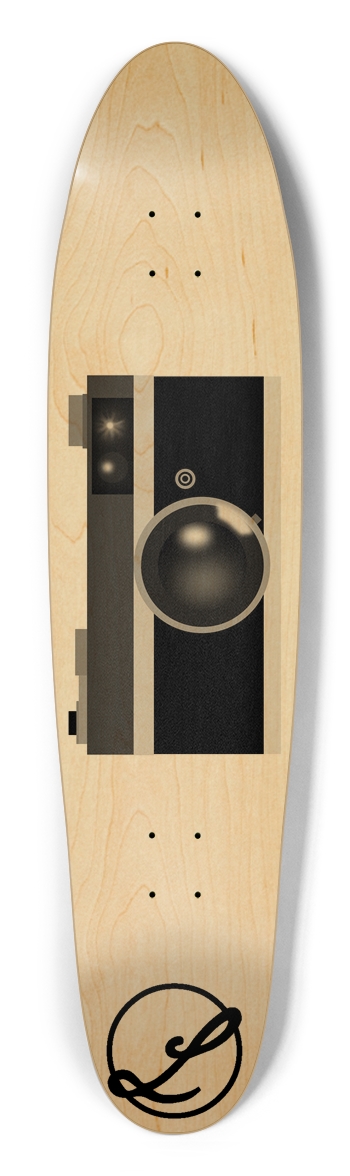 Vintage Film Camera Longboard
