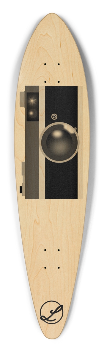 Vintage Film Camera Longboard