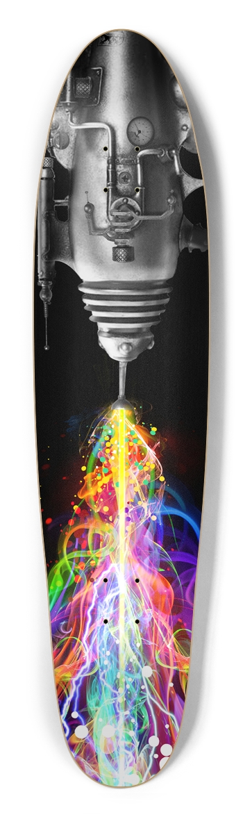 Raygun Custom Longboard by Zig