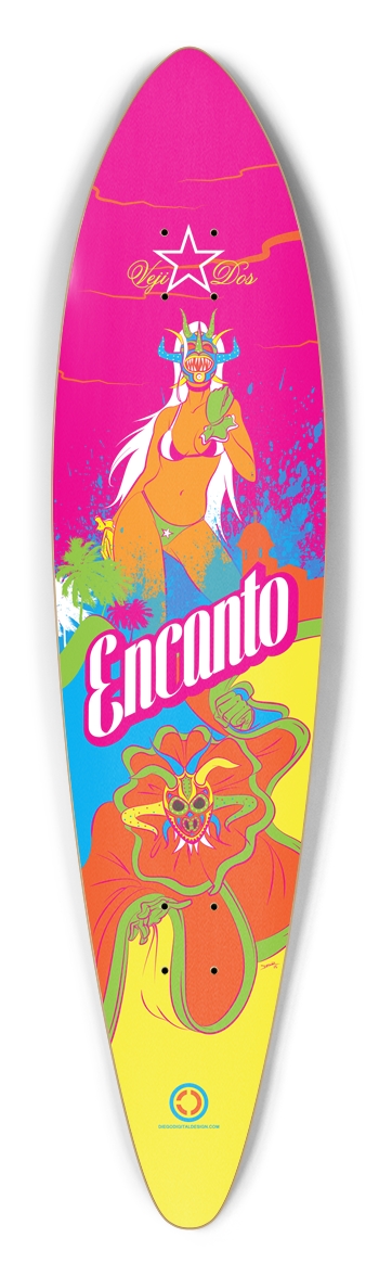Veji Dos - Psychedelic Enchantment Pintail Deck