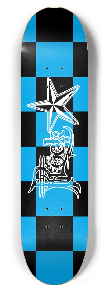 Rock Star BB Checker 7 7/8" Deck