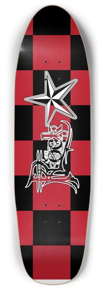 Rock Star BR Checker Punk Nose Pool Deck