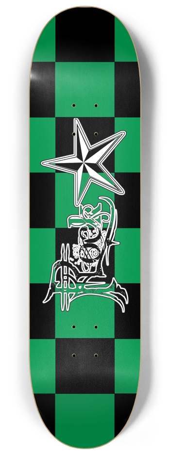 Rock Star BG Checker 8 1/4" Deck