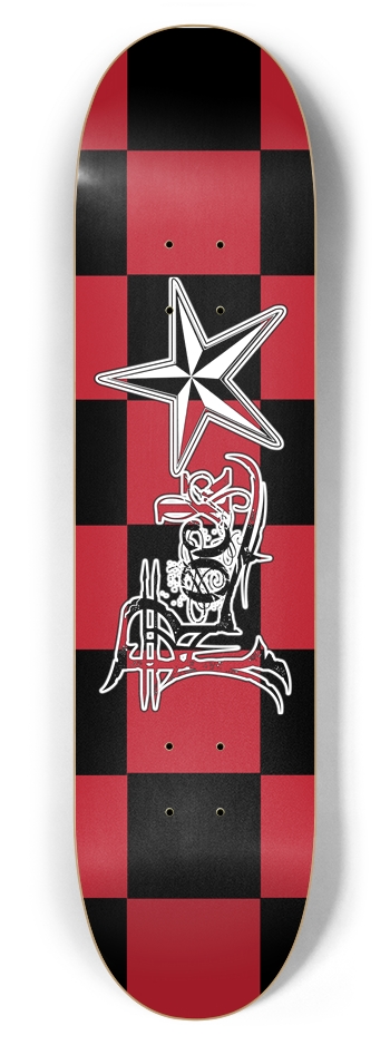 Rock Star BR Checker 7 7/8" Deck