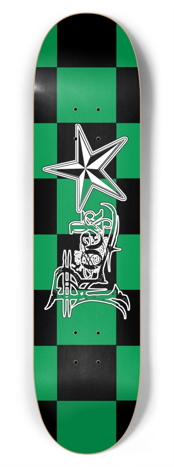 Rock Star BG Checker 7 3/4" Deck
