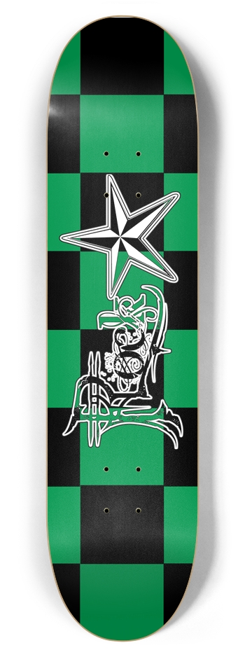 Rock Star BG Checker 7 7/8" Deck