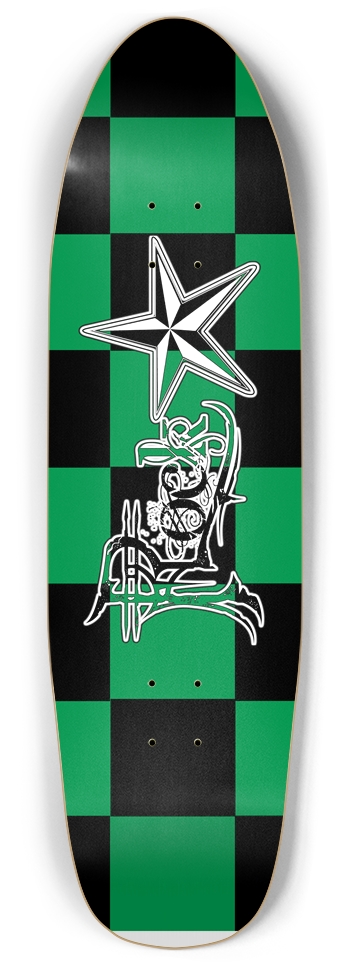 Rock Star BG Checker Punk Nose Pool Deck