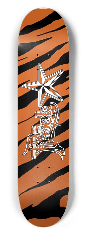 Rock Star Tiger Stripe 7 1/2" Deck