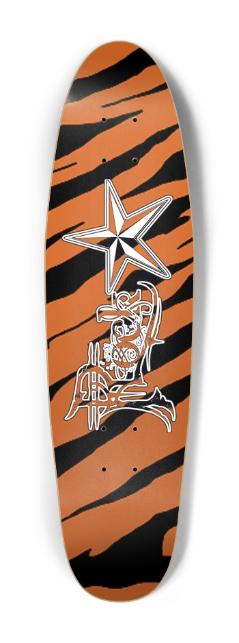 Rock Star Tiger Stripe Cruiser Deck