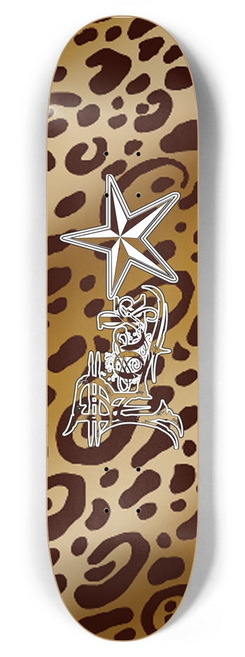 Rock Star Leopard Print 7 7/8" Deck