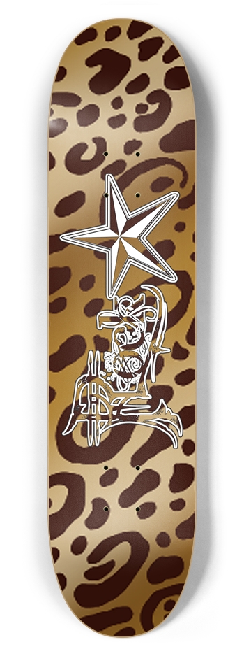 Rock Star Leopard Print 7 5/8" Deck
