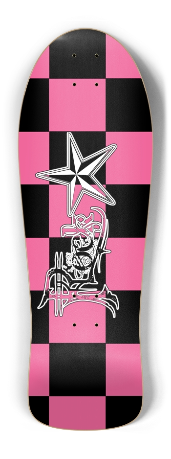 Rock Star BPk Checker Old School Deck
