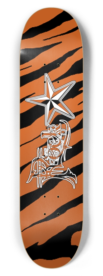 Rock Star Tiger Stripe 7 3/4" Deck