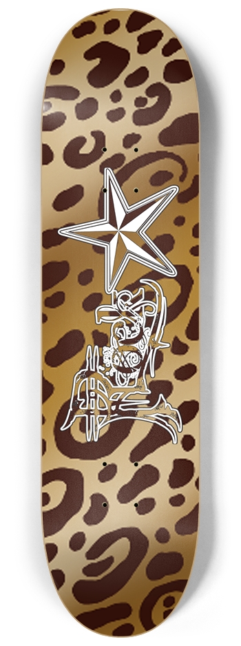 Rock Star Leopard Print 8 1/4" Deck