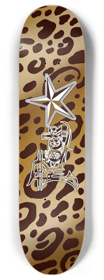 Rock Star Leopard Print 8" Deck