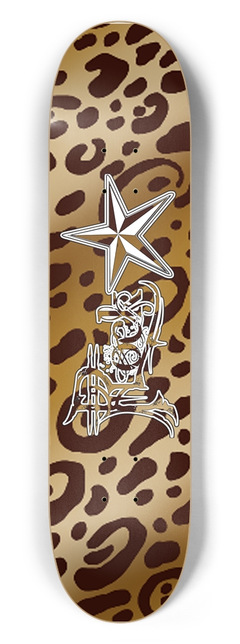 Rock Star Leopard Print 7 1/2" Deck