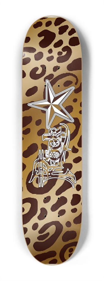 Rock Star Leopard Print 7 1/4" Deck