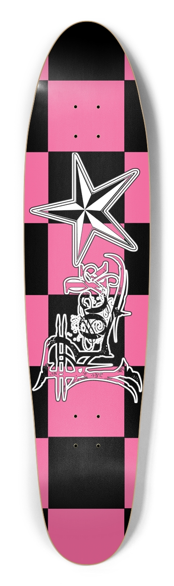 Rock Star BPk Checker Longboard Deck
