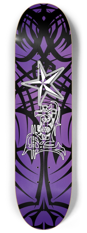 Rock Star Purple Tribal 8 1/4" Deck