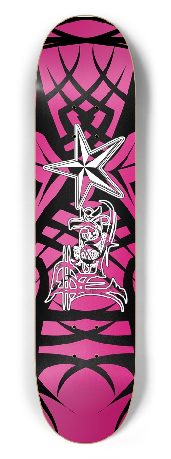 Rock Star Pink Tribal 7 1/2" Deck