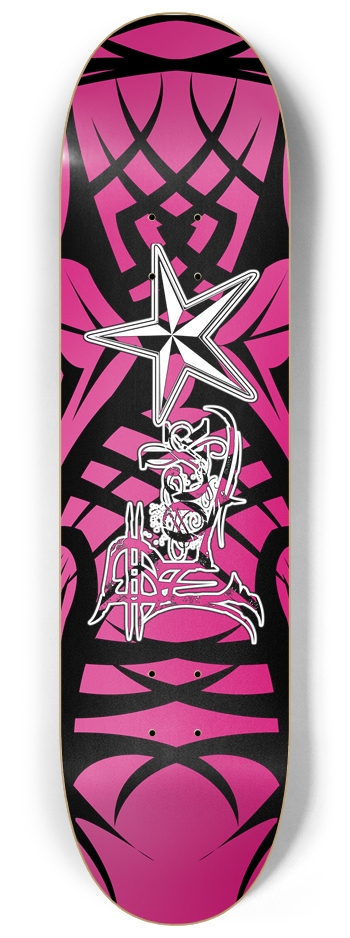 Rock Star Pink Tribal 8 1/4" Deck