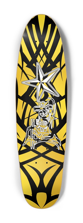 Rock Star Yellow Tribal Cruiser Deck