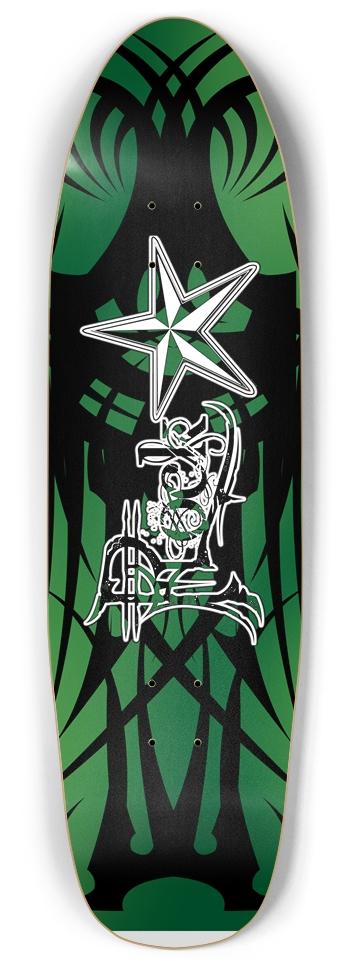 Rock Star Green Tribal Punk Nose Pool Deck
