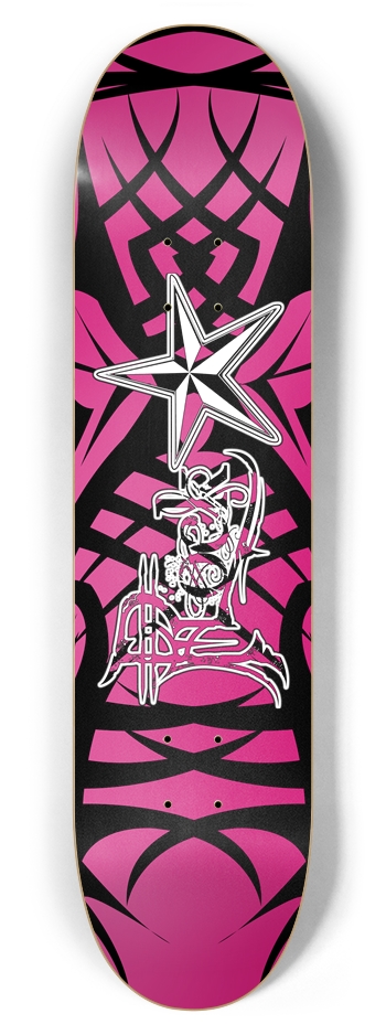 Rock Star Pink Tribal 7 7/8" Deck