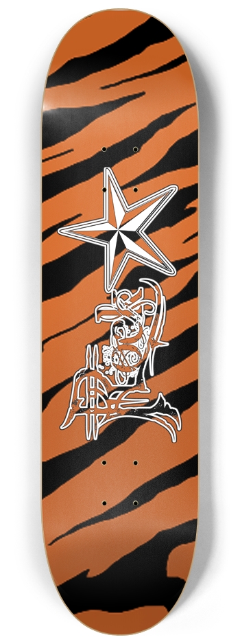 Rock Star Tiger Stripe 8 1/4" Deck