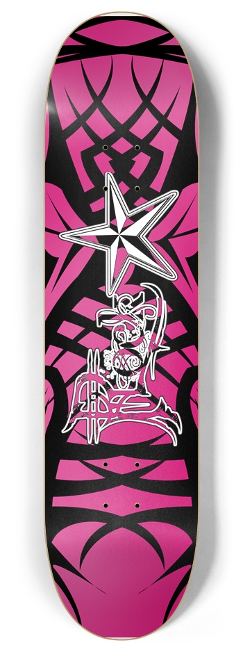 Rock Star Pink Tribal 8" Deck