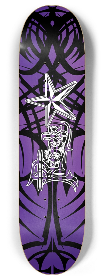 Rock Star Purple Tribal 8" Deck