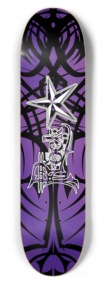 Rock Star Purple Tribal 7 3/4" Deck