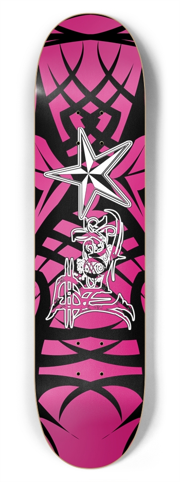 Rock Star Pink Tribal 7 3/4" Deck