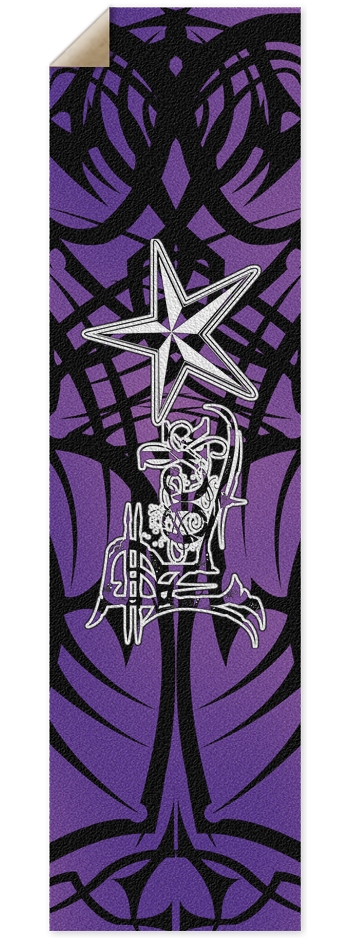 Rock Star Purple Tribal Custom Griptape
