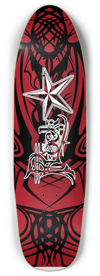 Rock Star Red Tribal Punk Nose Pool Deck