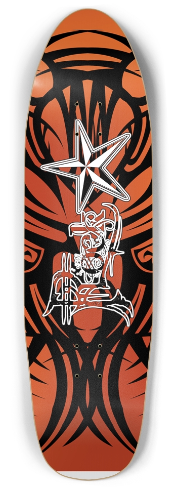Rock Star Orange Tribal Punk Nose Pool Deck