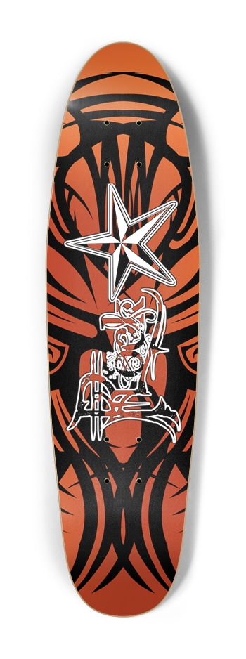 Rock Star Orange Tribal Cruiser Deck