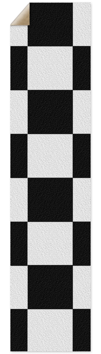 B+W Checker Pintail/Longboard Grip Tape