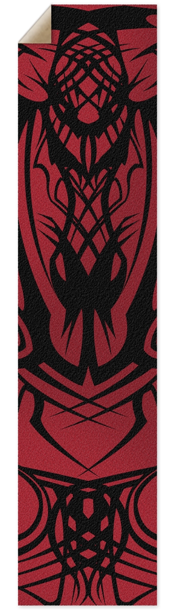 Red Tribal Pintail/Longboard Grip Tape