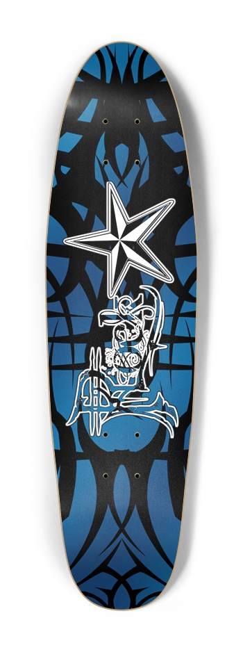 Rock Star Blue Tribal Cruiser Deck