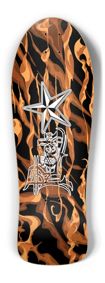 Rock Star Fire Old School Deck