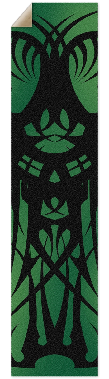 Green Tribal Pintail/Longboard Grip Tape