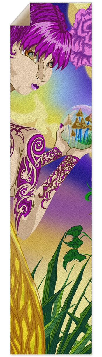 Mushroom Fairy Pintail/Longboard Grip Tape