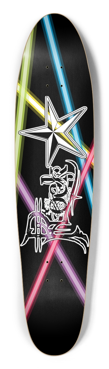 Rock Star Lasers Longboard Deck