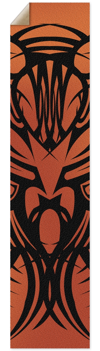 Orange Tribal Pintail/Longboard Grip Tape