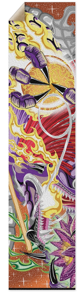 Dragon Of The Lotus Pintail/Longboard Grip Tape