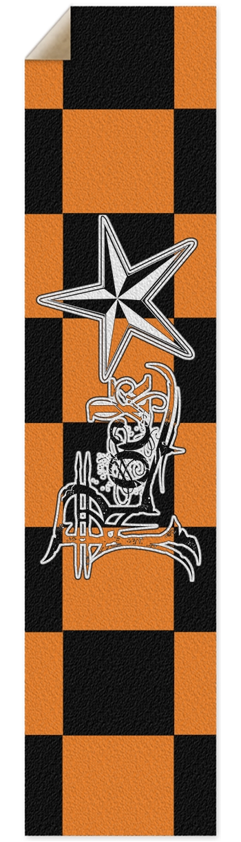 Rock Star B+O Checker Pintail/Longboard Grip Tape