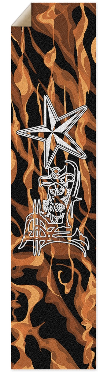 Rock Star Fire Pintail/Longboard Grip Tape