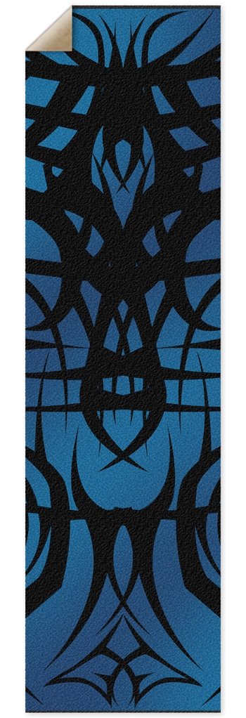 Blue Tribal Punk Nose Pool Grip Tape